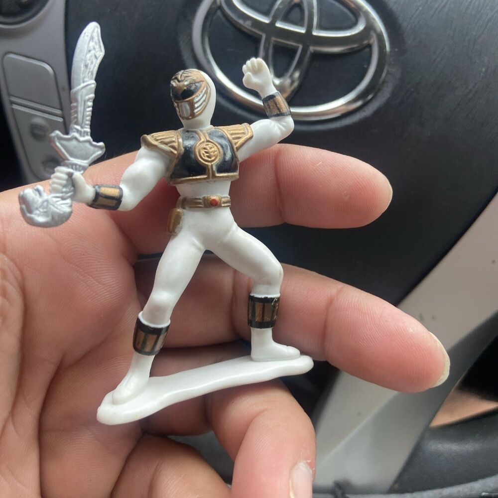 White Power Ranger Bandai Figure 1994 Retro Figure RARE